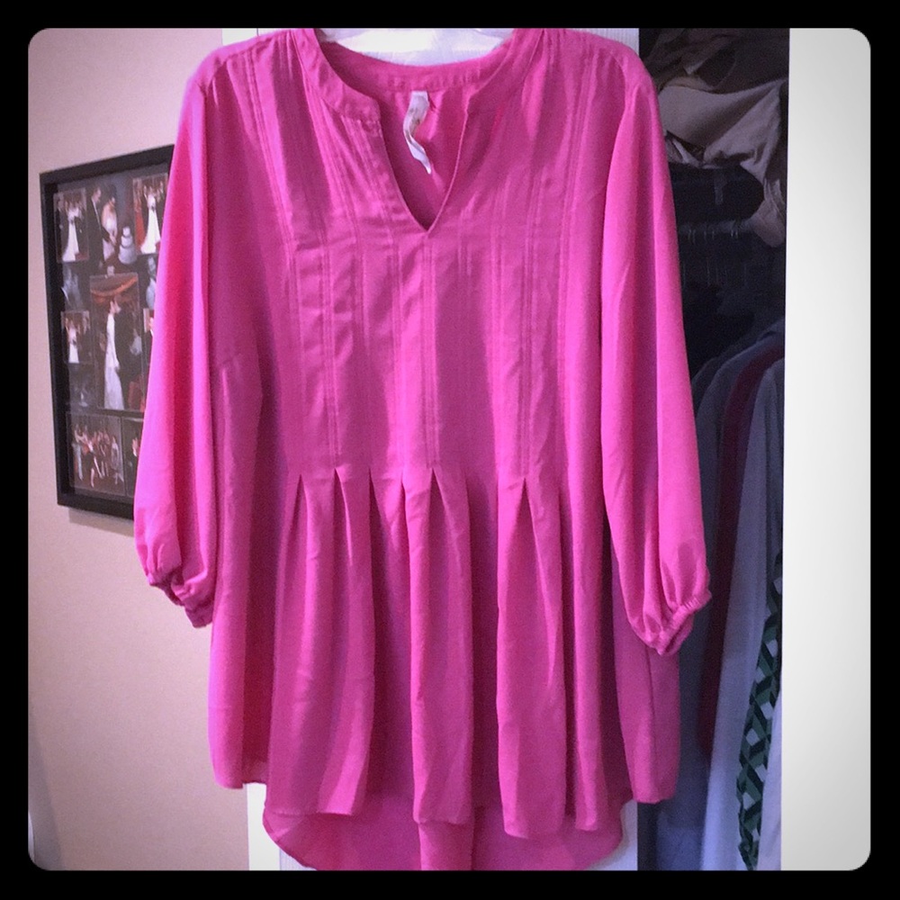 Super Flattering Pink Blouse